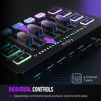 Audio Mixer FIFINE SC3 RGB Audio Interface - Black