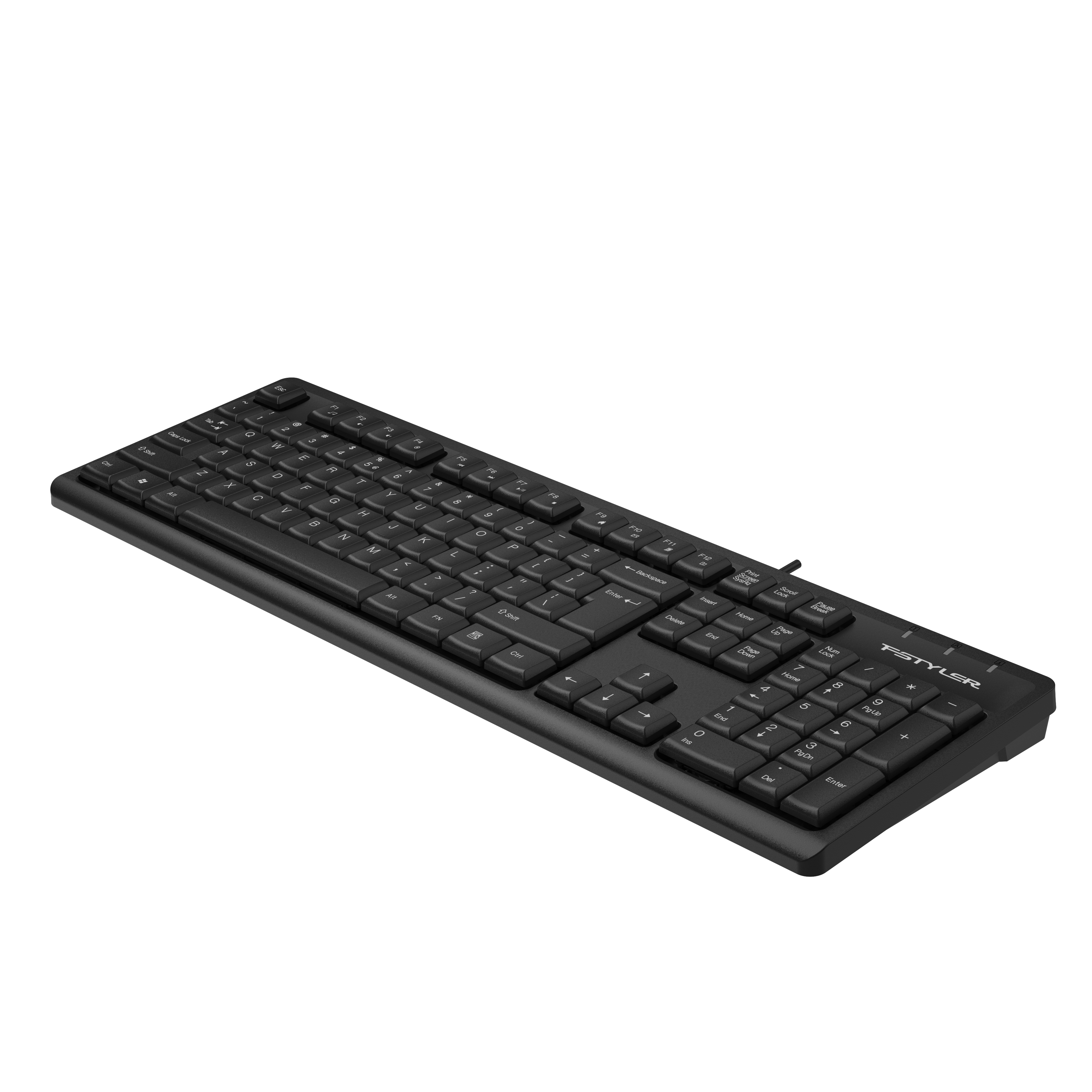 A4tech FK12 Fstyler Multimedia Wired Keyboard, USB, Waterproof, Cyrillic