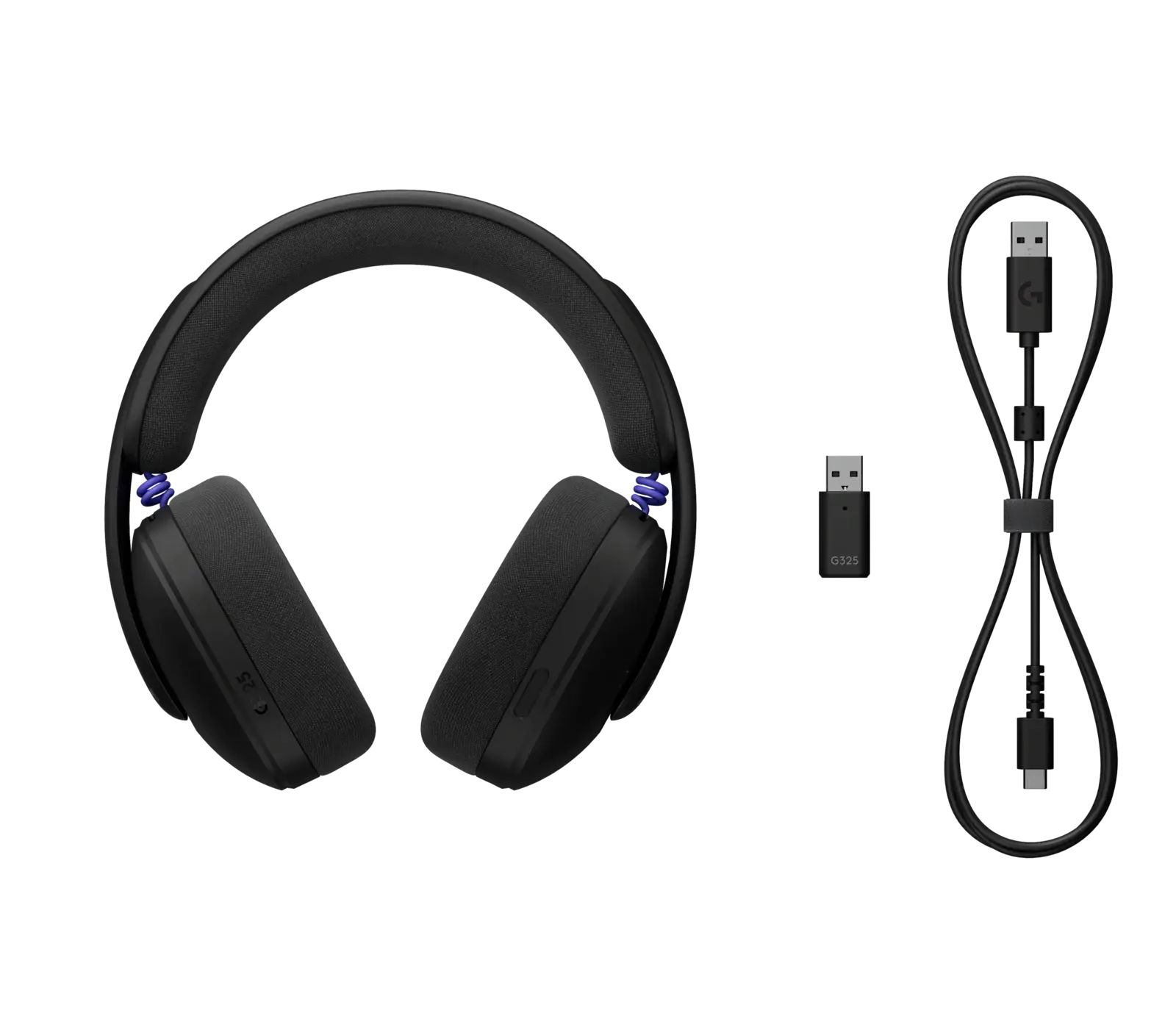 Геймърски слушалки Logitech G325 Ligthspeed Wireless, Микрофон, Черни