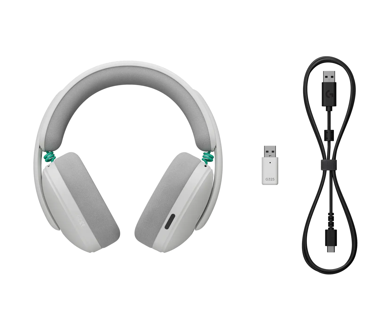 Геймърски слушалки Logitech G325 Ligthspeed Wireless, Микрофон, Бял