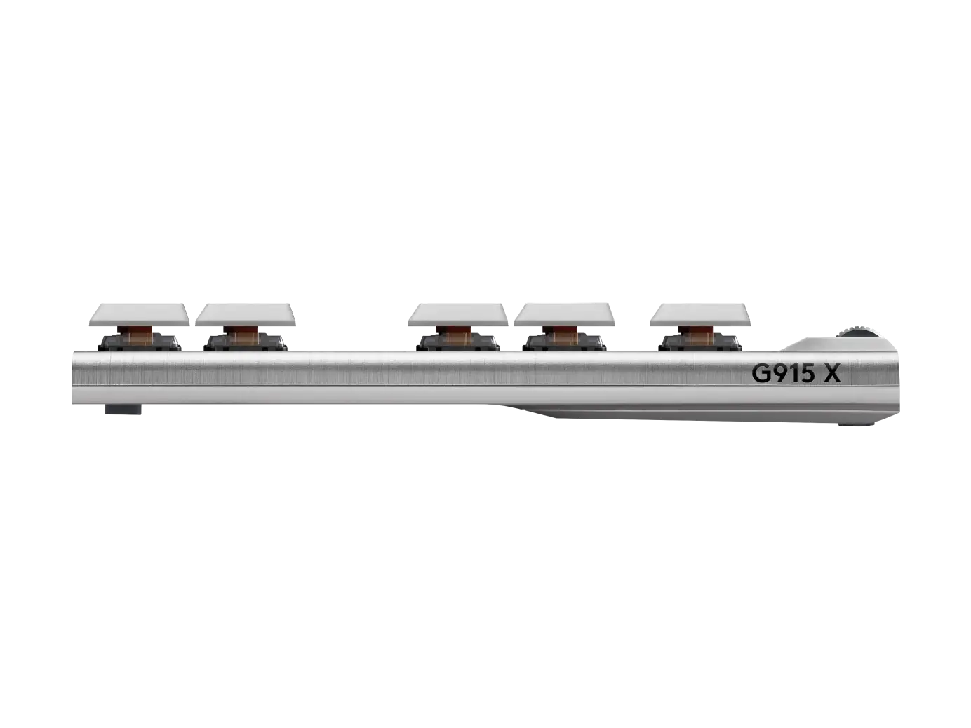 Безжична геймърска механична клавиатура Logitech G915X White Lightspeed TKL - GL Tactile Switch
