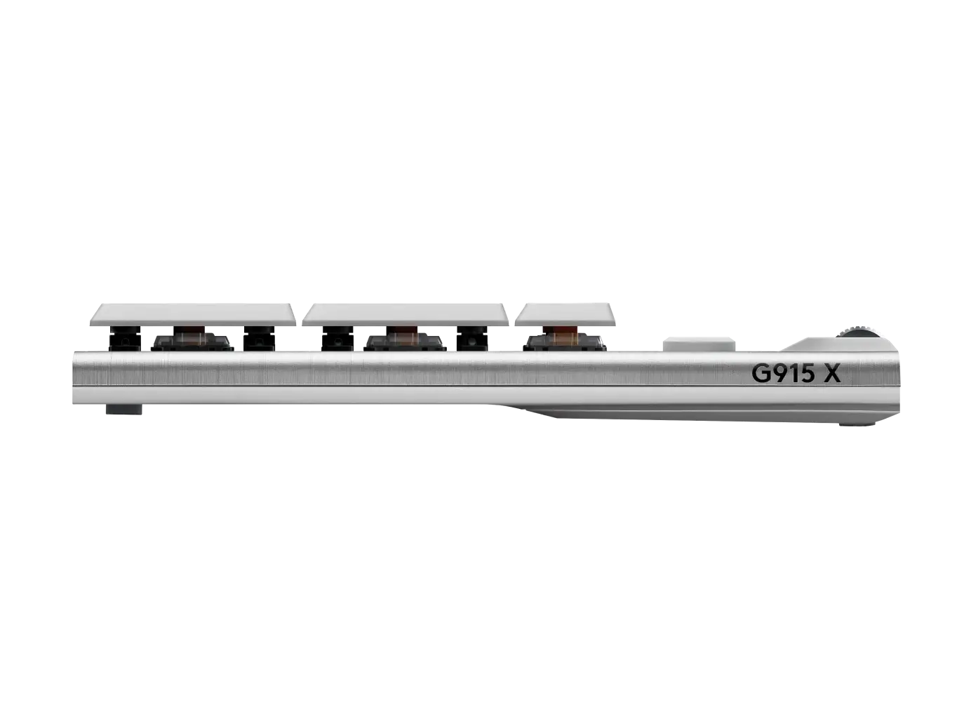 Безжична геймърска механична клавиатура Logitech G915X White Lightspeed - GL Tactile Switch