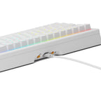 Glorious GMMK 3 65% White Mechanical Gaming Keyboard - Fox Linear Switches