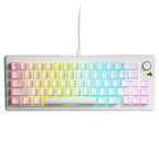 Glorious GMMK 3 65% White Mechanical Gaming Keyboard - Fox Linear Switches