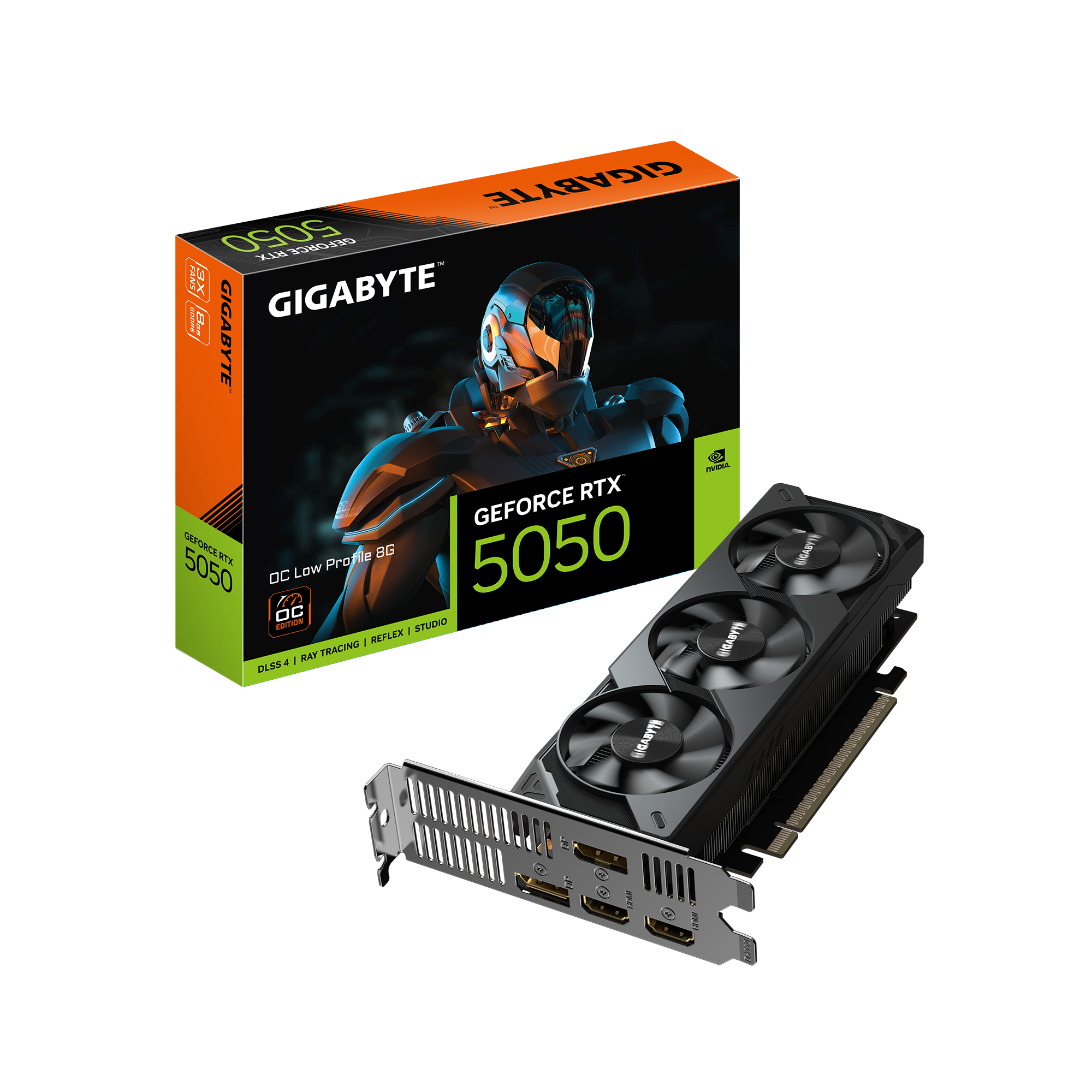Видео карта GIGABYTE RTX 5050 OC Low Profile 8GB GDDR6