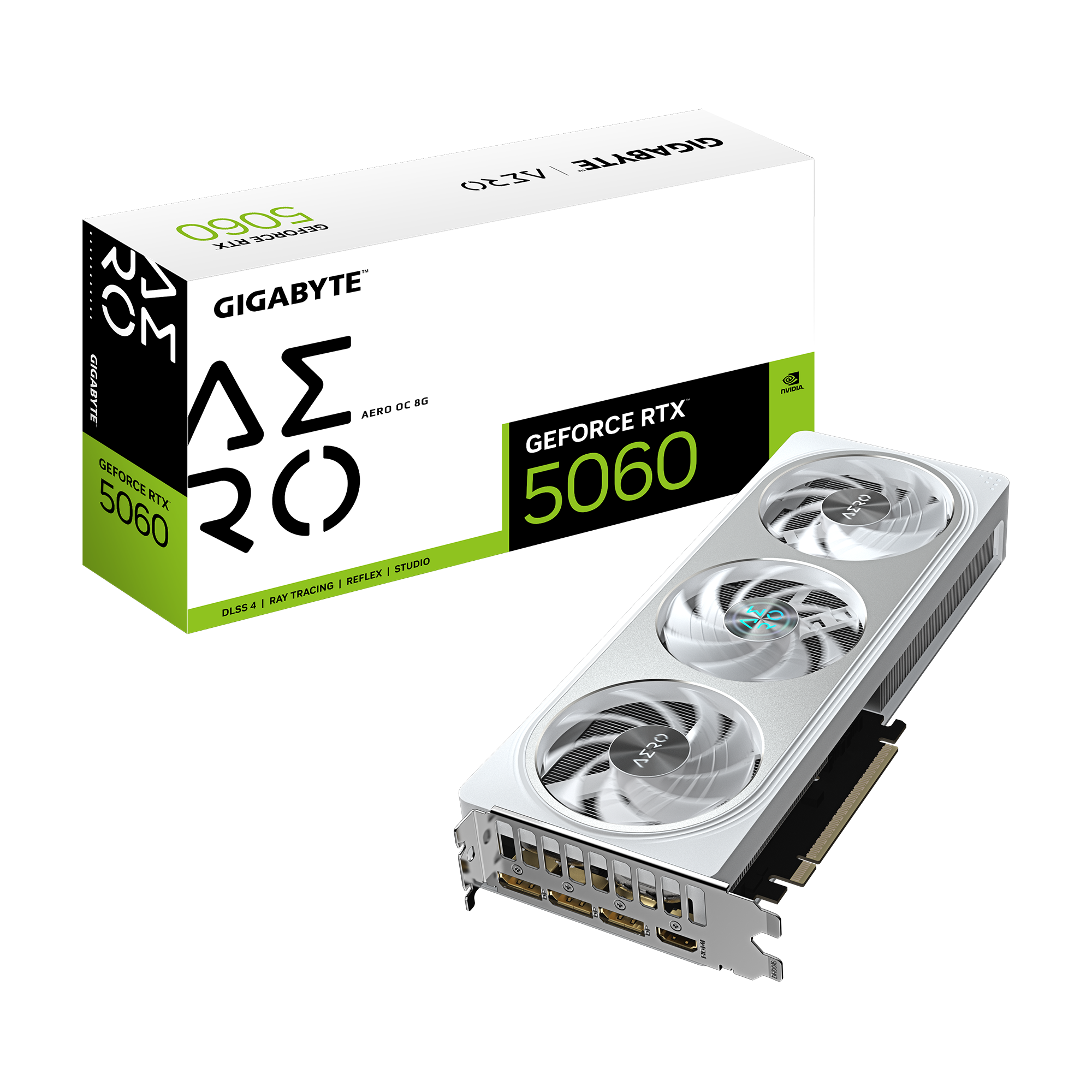 Видео карта GIGABYTE RTX 5060 AERO OC 8GB GDDR7