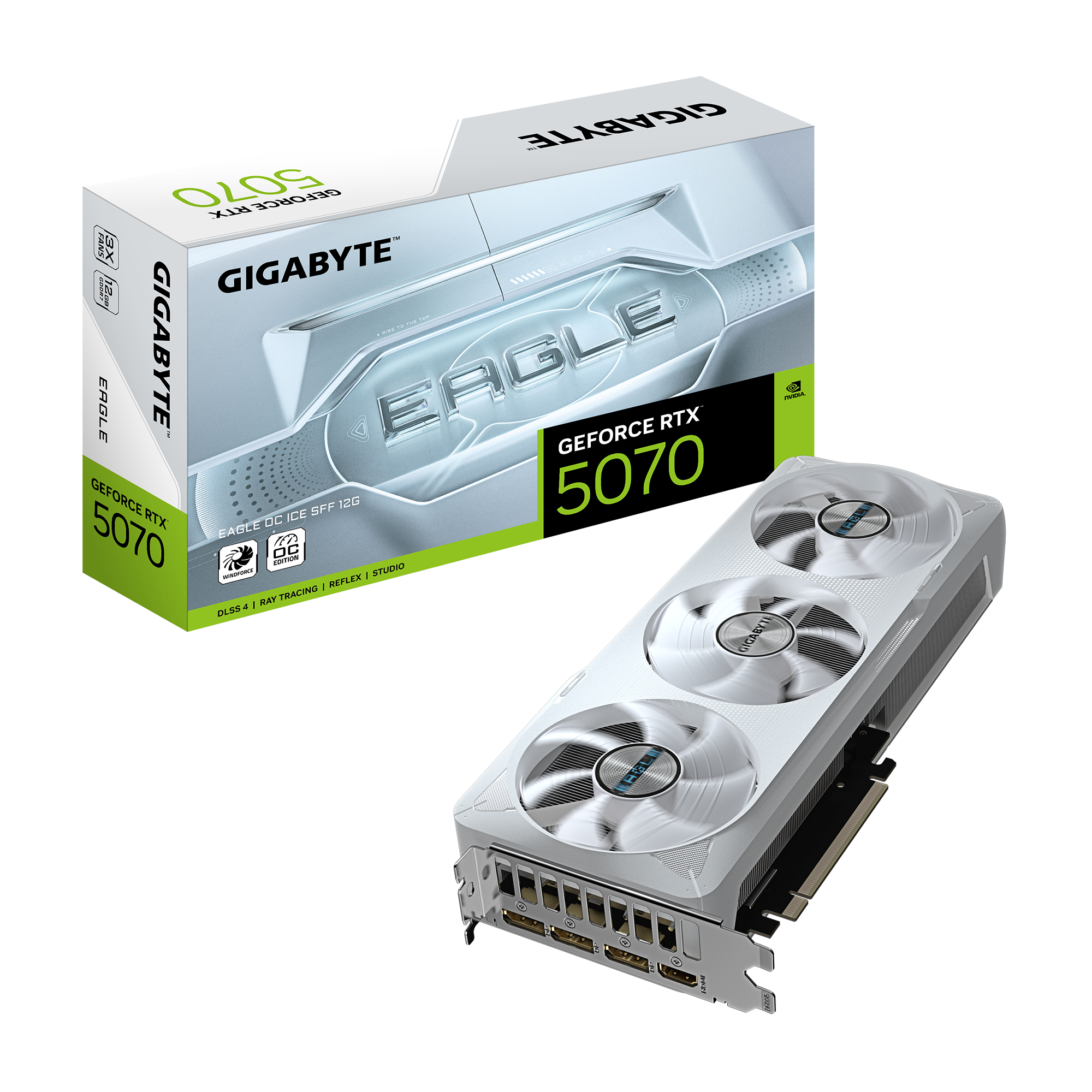 Видео карта GIGABYTE RTX 5070 EAGLE ICE OC SFF 12GB GDDR7