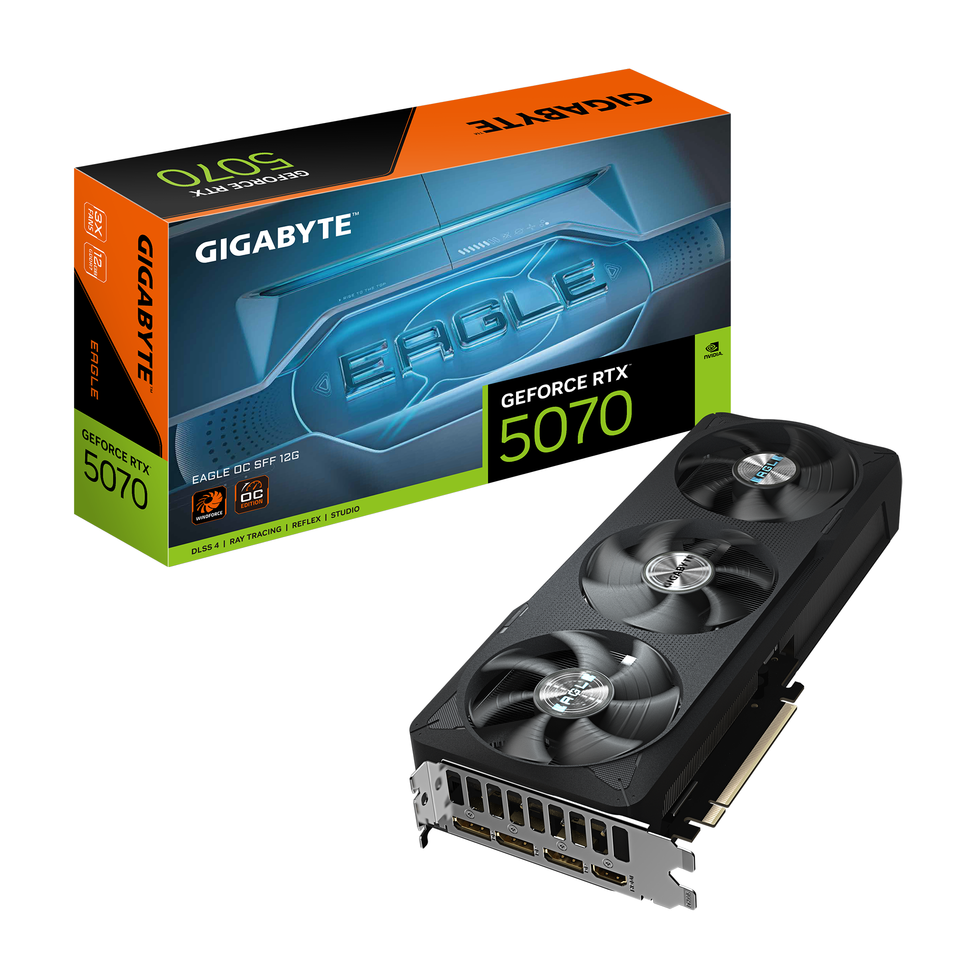 Видео карта GIGABYTE RTX 5070 EAGLE OC SFF 12GB GDDR7