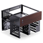 Jonsbo N4 NAS, m-ATX, Black Case