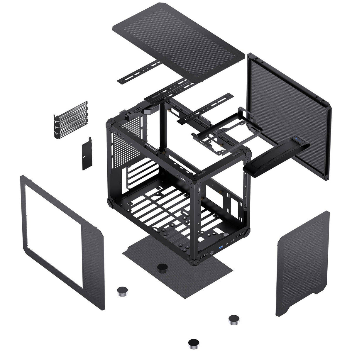 Кутия Jonsbo C6 MAX Micro-ATX - Black