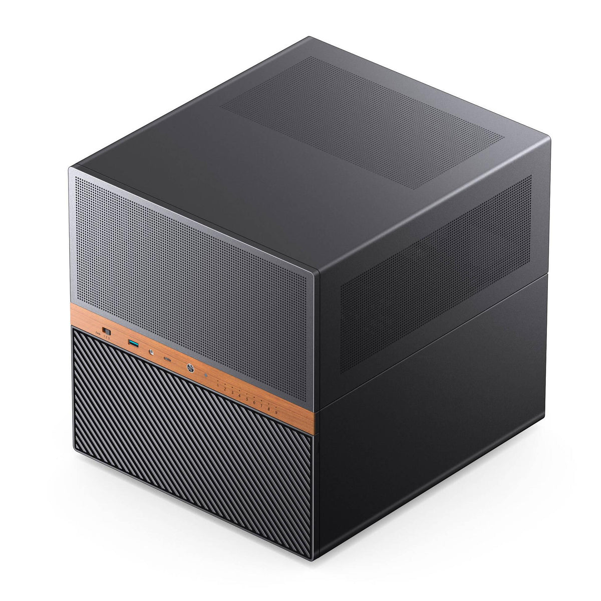 Кутия Jonsbo N6 NAS Micro-ATX - Black