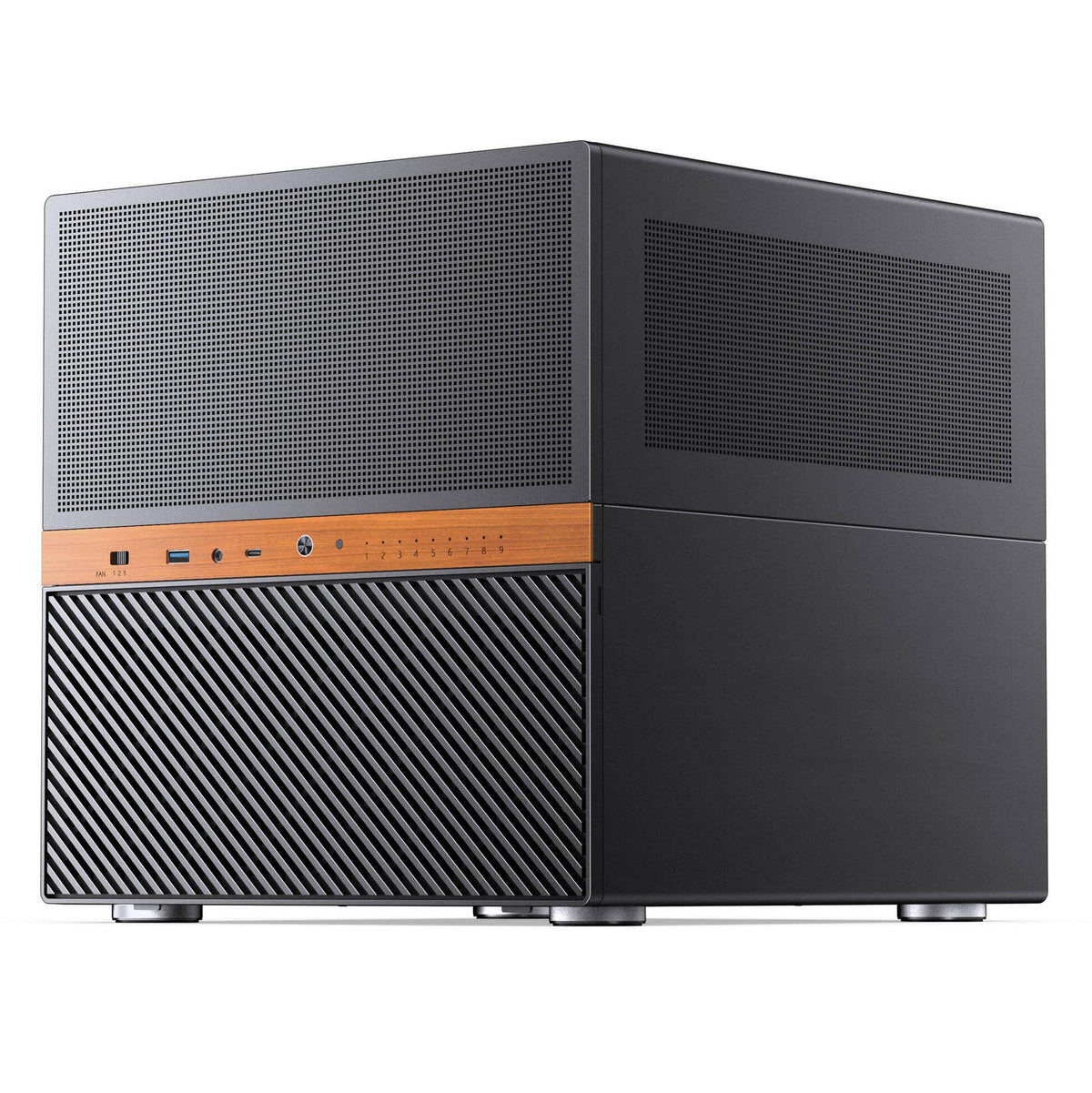Кутия Jonsbo N6 NAS Micro-ATX - Black