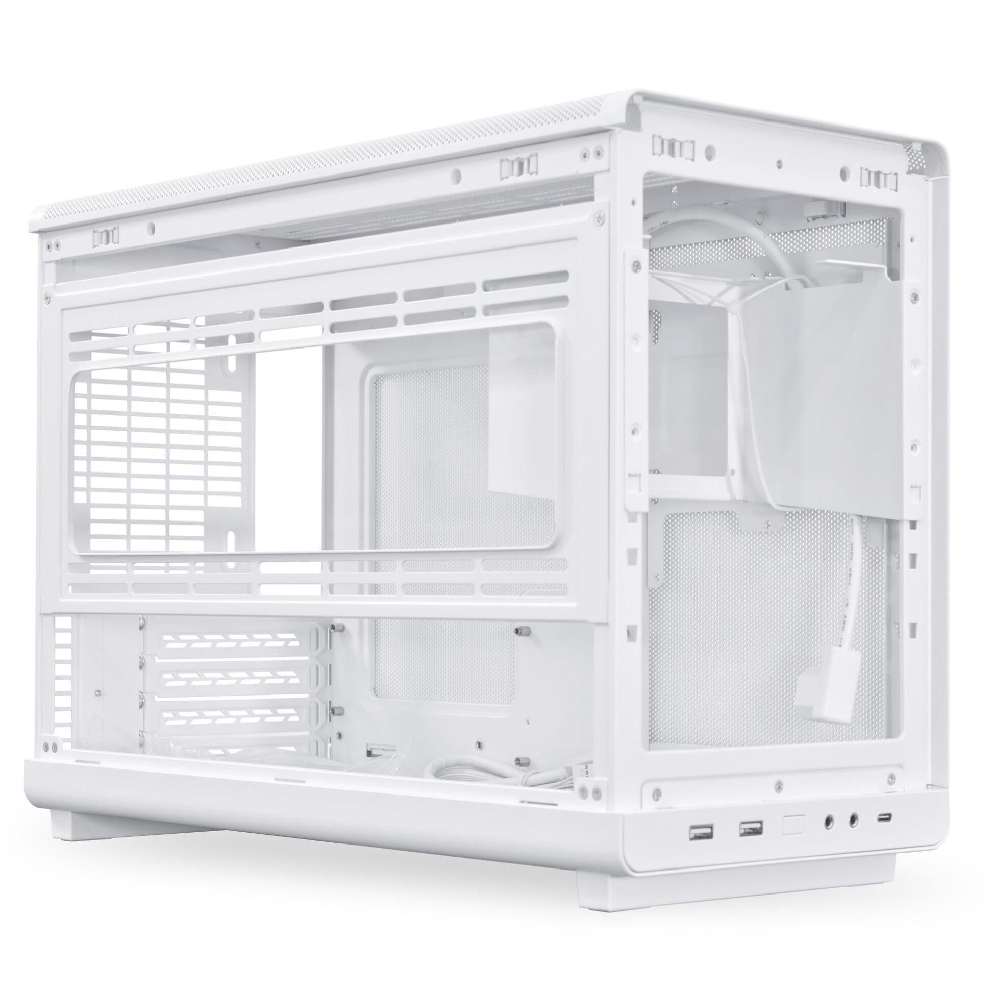 Кутия Lian Li DAN A3-mATX Wood Edition White - Micro Tower