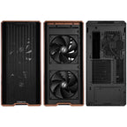 Кутия Lian-Li LANCOOL 217 Mid-Tower, Tempered Glass, Wood-Black