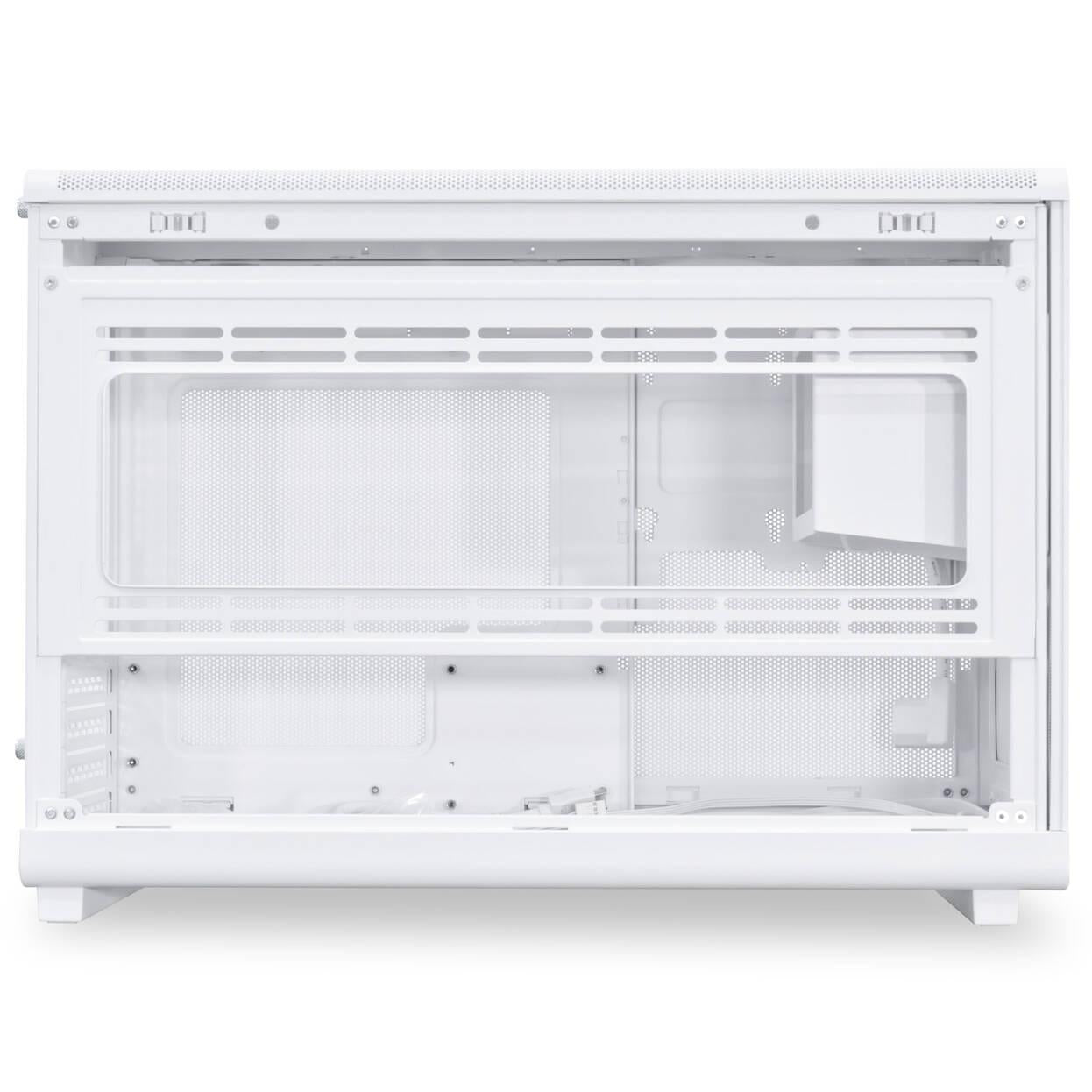 Кутия Lian Li DAN A3-mATX Wood Edition White, Tempered Glass, Micro Tower