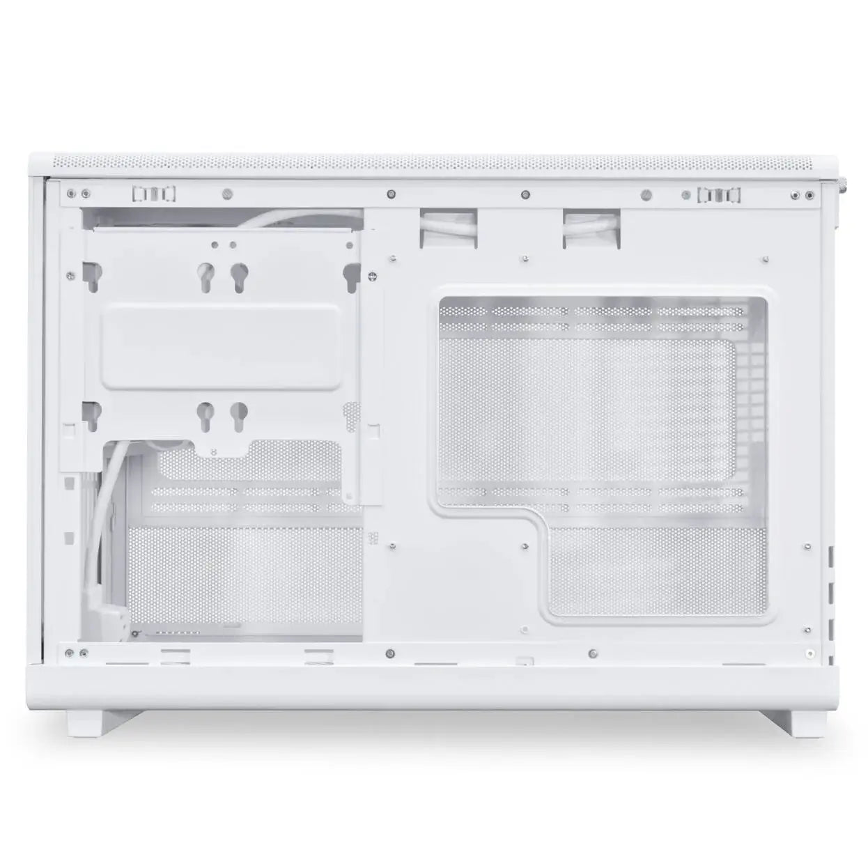 Кутия Lian Li DAN A3-mATX Wood Edition White, Tempered Glass, Micro Tower