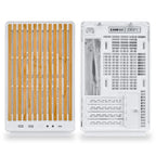 Кутия Lian Li DAN A3-mATX Wood Edition White, Tempered Glass, Micro Tower