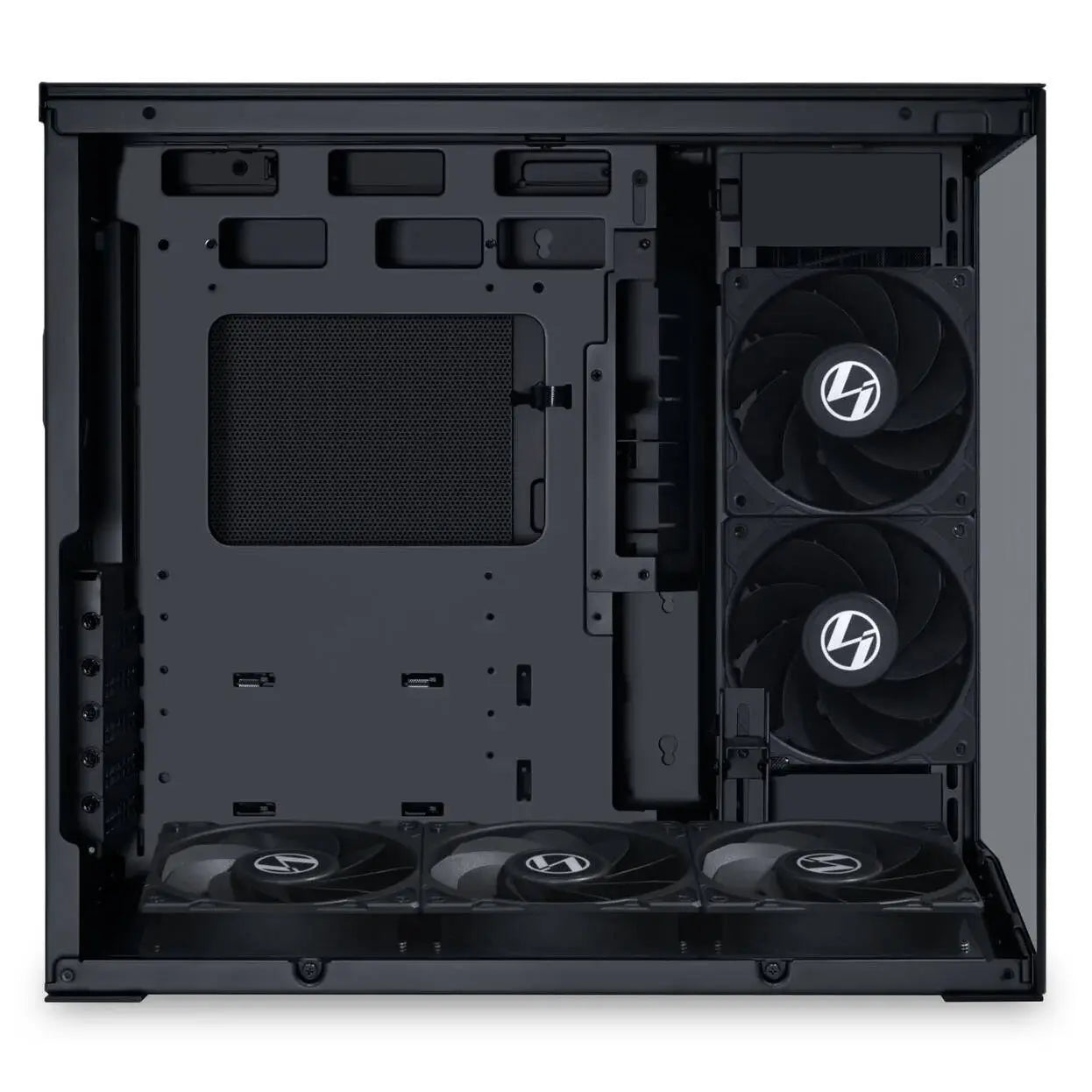 Кутия Lian Li O11 Dynamic Mini V2 Flow + 5 Вентилатора, Mini-Tower - Black