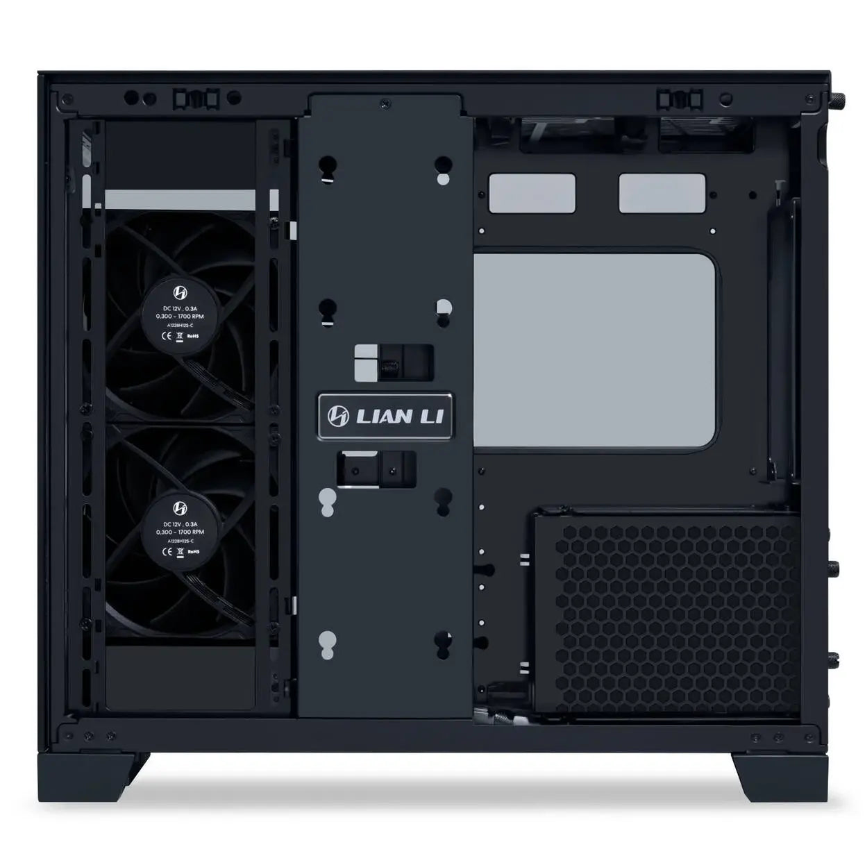 Кутия Lian Li O11 Dynamic Mini V2 Flow + 5 Вентилатора, Mini-Tower - Black
