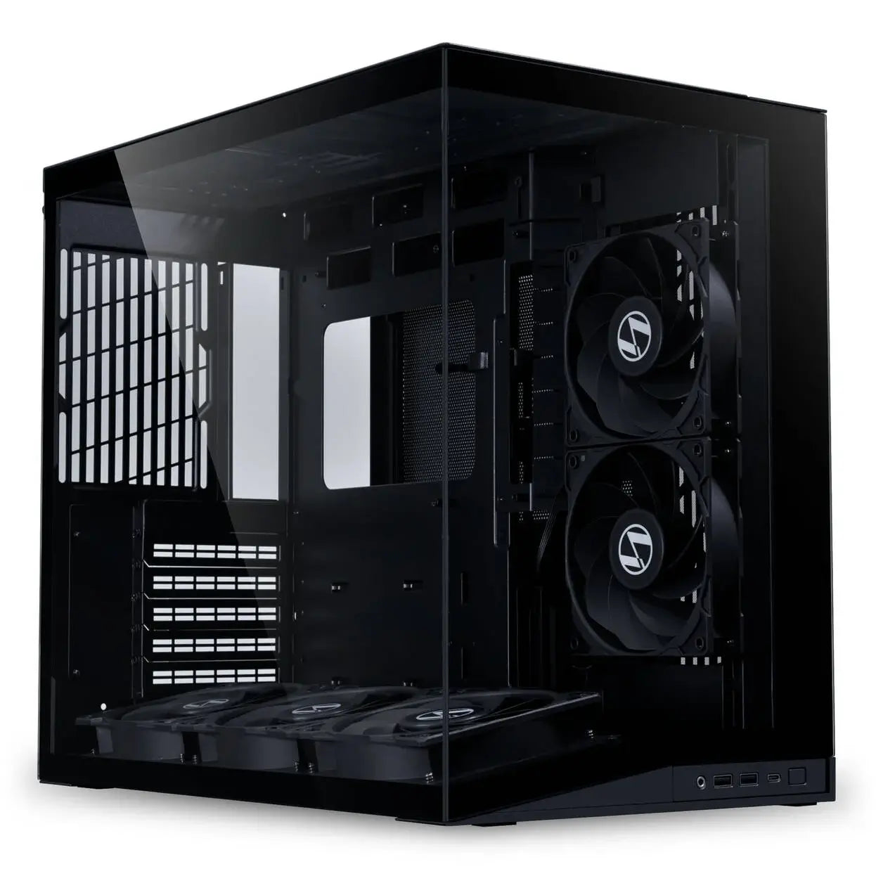 Кутия Lian Li O11 Dynamic Mini V2 Flow + 5 Вентилатора, Mini-Tower - Black
