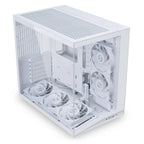 Кутия Lian Li O11 Dynamic Mini V2 Flow + 5 Вентилатора, Mini-Tower - White