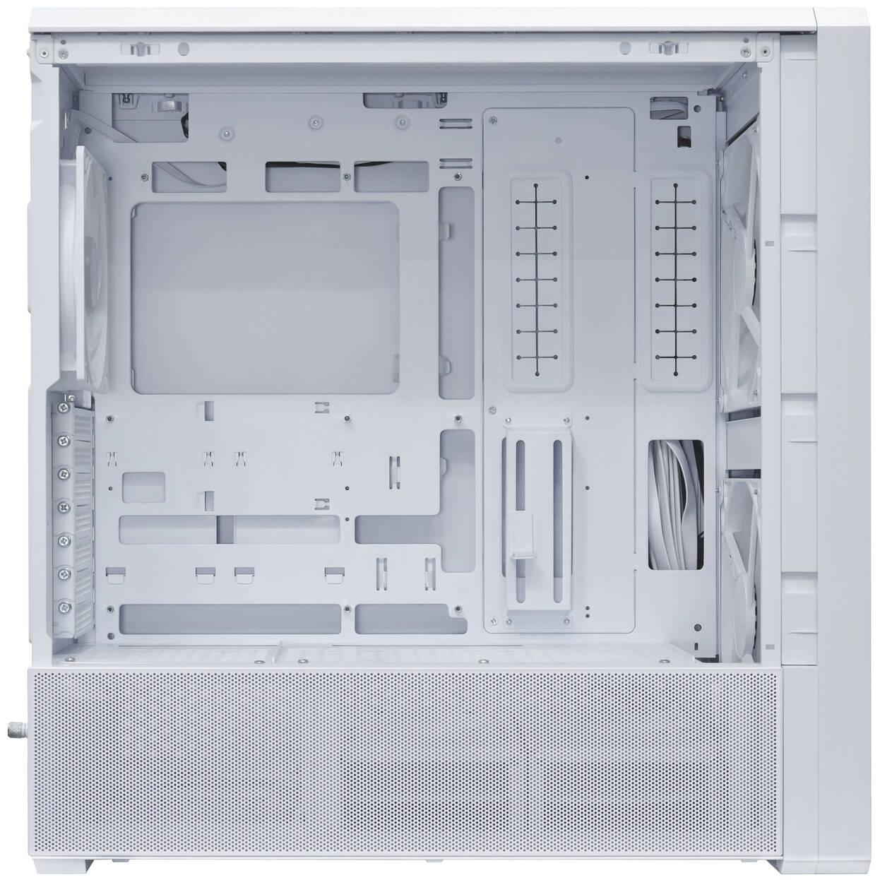 Кутия Lian Li LANCOOL 217 INF RGB Mid-Tower, Tempered Glass - Бял