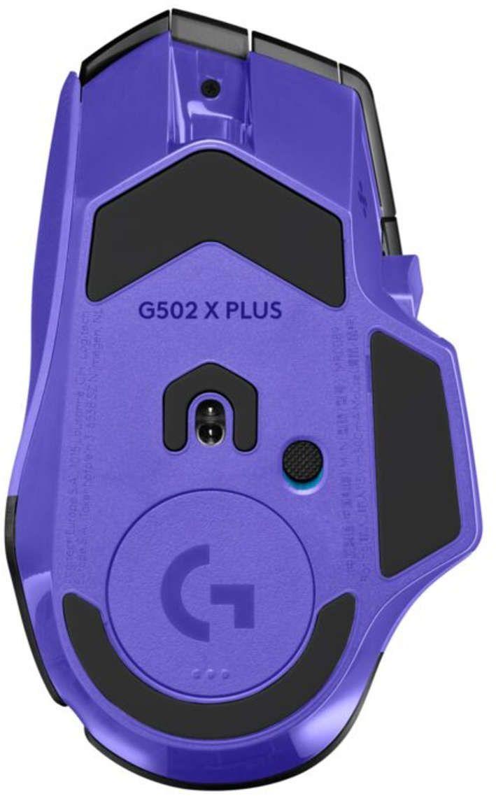 Геймърска безжична мишка Logitech G502 X Plus Lightsync RGB - Dark Lilac