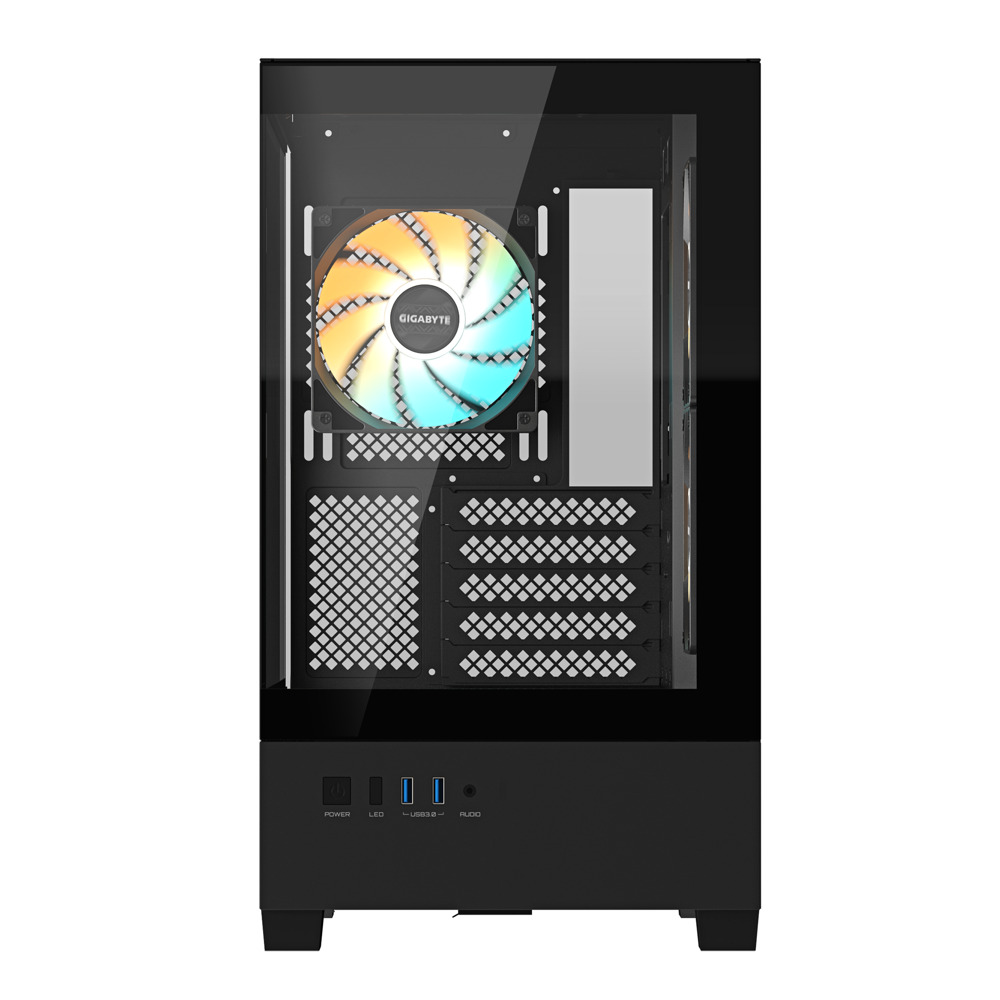 Кутия GIGABYTE C201 PANORAMIC + 3 ARGB Вентилатора