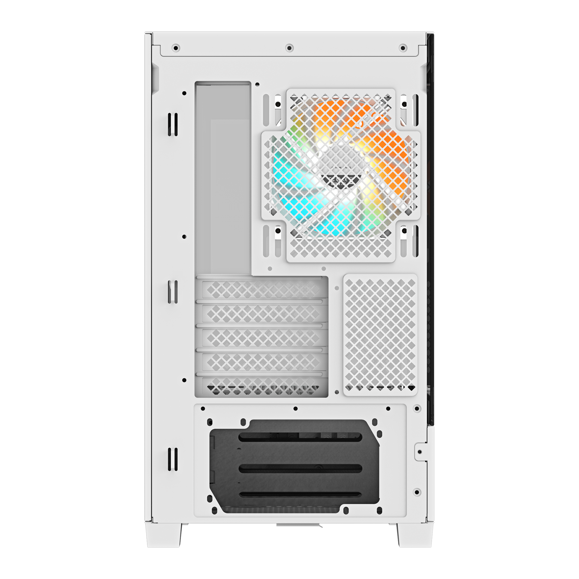Кутия GIGABYTE C201 PANORAMIC ICE + 3 ARGB Вентилатора