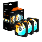 GIGABYTE AORUS EZ CHAIN RVS FAN 120 - 120x120x25mm ARGB 3-Pack Fan Kit