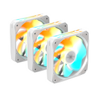 3-Pack GIGABYTE AORUS EZ CHAIN RVS FAN 120 ICE, 120x120x25mm ARGB Fan Set