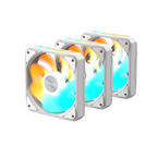 3-Pack GIGABYTE AORUS EZ CHAIN RVS FAN 120 ICE, 120x120x25mm ARGB Fan Set