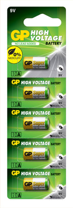 Alkaline battery GP A10 9V for remotes (5 pcs/pack, price per 1 pc)