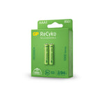 GP Rechargeable Battery R03 AAA 1000mAh NiMH 100AAAHCE-EB2 2 pcs. per pack GP