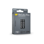 Rechargeable Battery GP R03 AAA 800mAh, NiMH, 85AAAHCB-EB2 RECYKO+ PRO, Up to 1500 cycles, 2 pcs. per pack