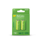 ReCyko Rechargeable Battery, Size C, LR14, 3000mAh, 1.2V