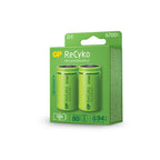 GP Rechargeable Battery D R20 5700mAh NiMH Recyko 2 pcs. in a pack GP