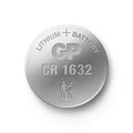 Батерия литиева CR1632 3V  GP BATTERIES, 5 бр. блистер /цена за 1 бр. батерия/