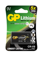 GP CRV9 9V Lithium Battery 1pc blister /for smoke detectors/