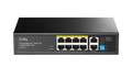 Суич Cudy GS1010P V3.0 , 8-портов 10/100/1000 Mbps RJ 45, 2xUplink порта - Черен