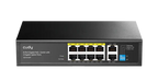Cudy GS1010P V3.0 Switch, 8-Port 10/100/1000 Mbps RJ45, 2xUplink Ports - Black