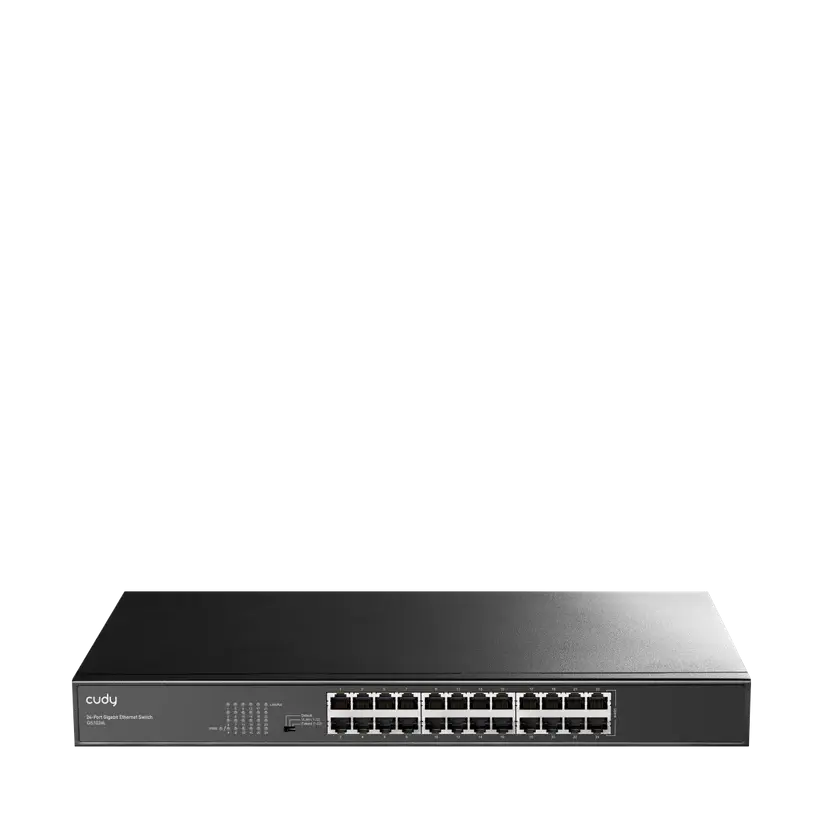 Суич Cudy GS1024L, 24x порт, 10/100/1000, за 19" шкаф, метален