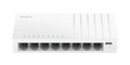 Суич Cudy GS108U, 8-портов 10/100/1000 Mbps RJ 45, USB-C - Бял
