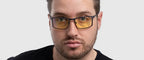 GUNNAR Plaid Graphite Computer Glasses - Amber