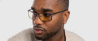 GUNNAR Plaid Graphite Computer Glasses - Amber