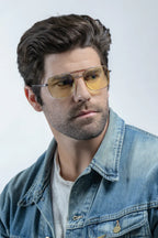 Computer Glasses GUNNAR White Wolf - Steel/Umber - Amber