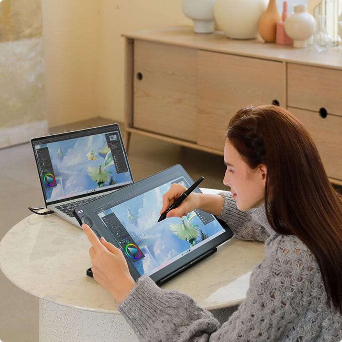HUION  /Хюйън/ Графичен дисплей таблет Kamvas 16 GEN3 /без стойка/, GS1563