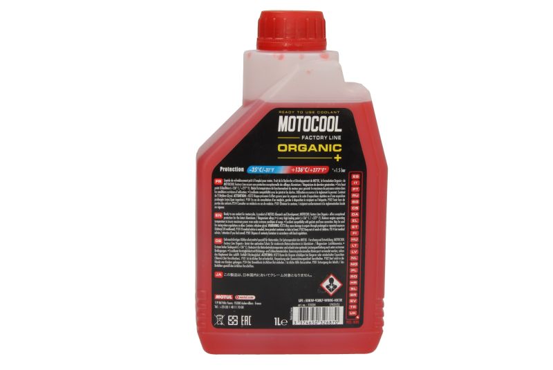 Антрифиз MOTUL MOTOCOOL FACTORY LINE, 1L, червен, готов за употреба