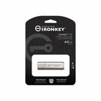USB Flash Drive KINGSTON IronKey Locker+ 50 - 64GB XTS-AES 256-bit