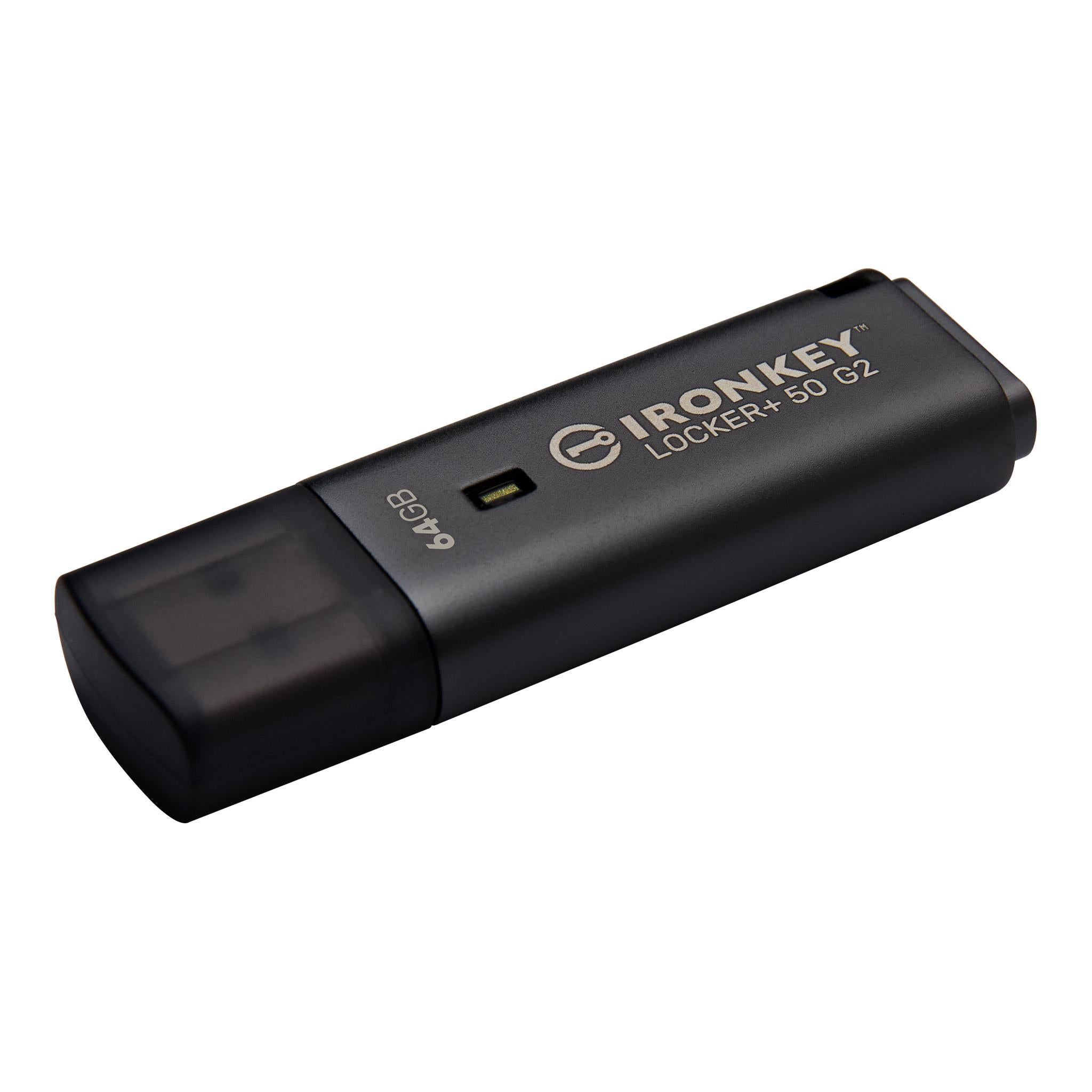 USB памет KINGSTON IronKey Locker+ 50 G2 - 64GB, XTS-AES 256-bit